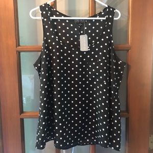 Forever 21 polka dot tank top XL